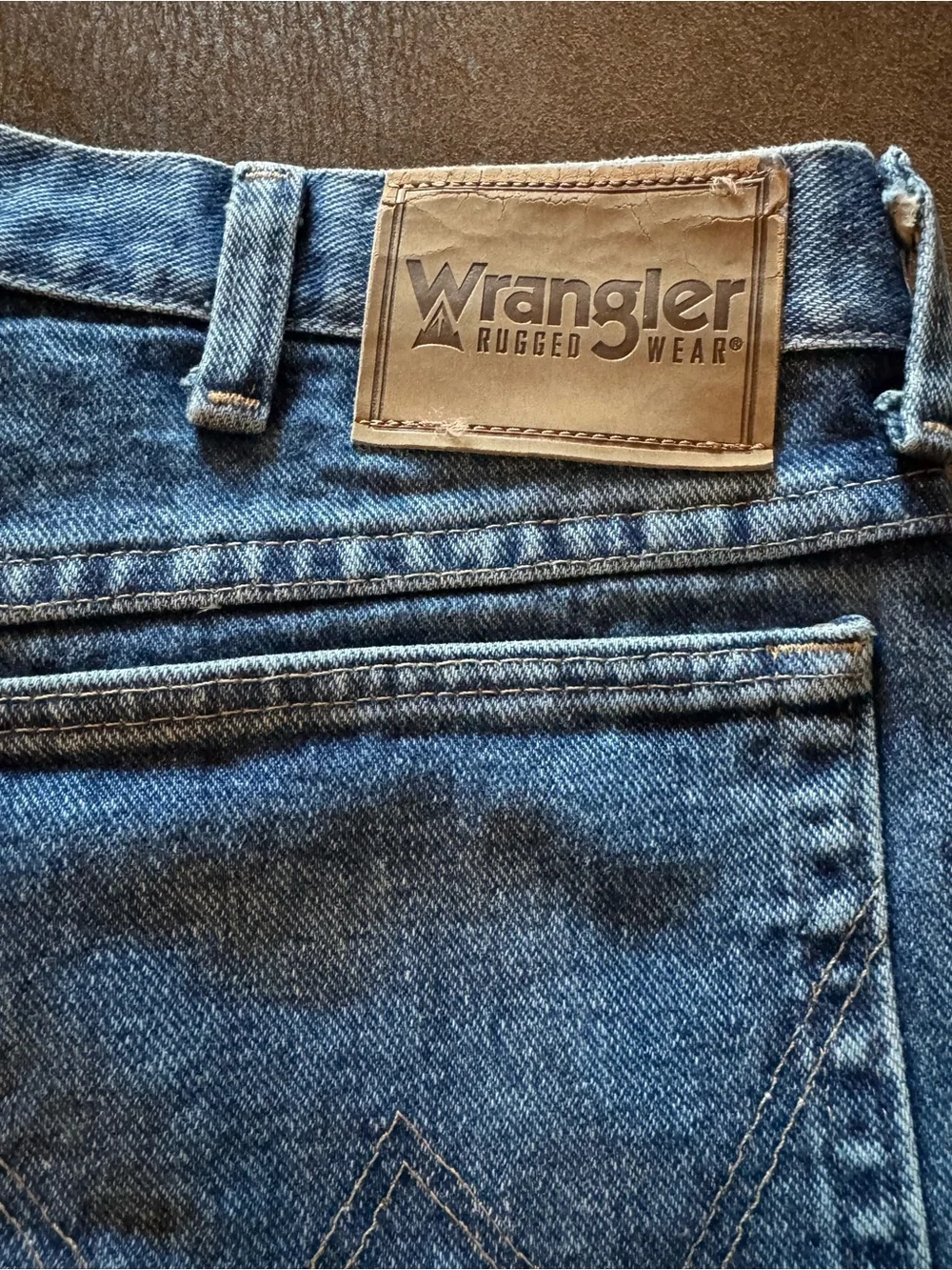 Wrangler Men’s Classic Blue Straight-Leg Jeans 36 x 32 Like New!